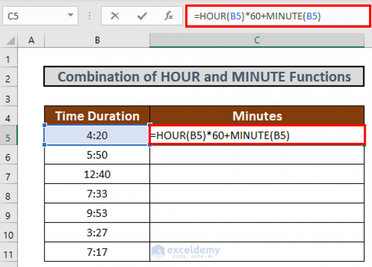 3 Quick Ways to Convert Minutes to Hours in Excel