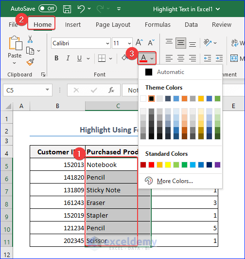 Highlight Text in Excel Easily: A Quick Guide