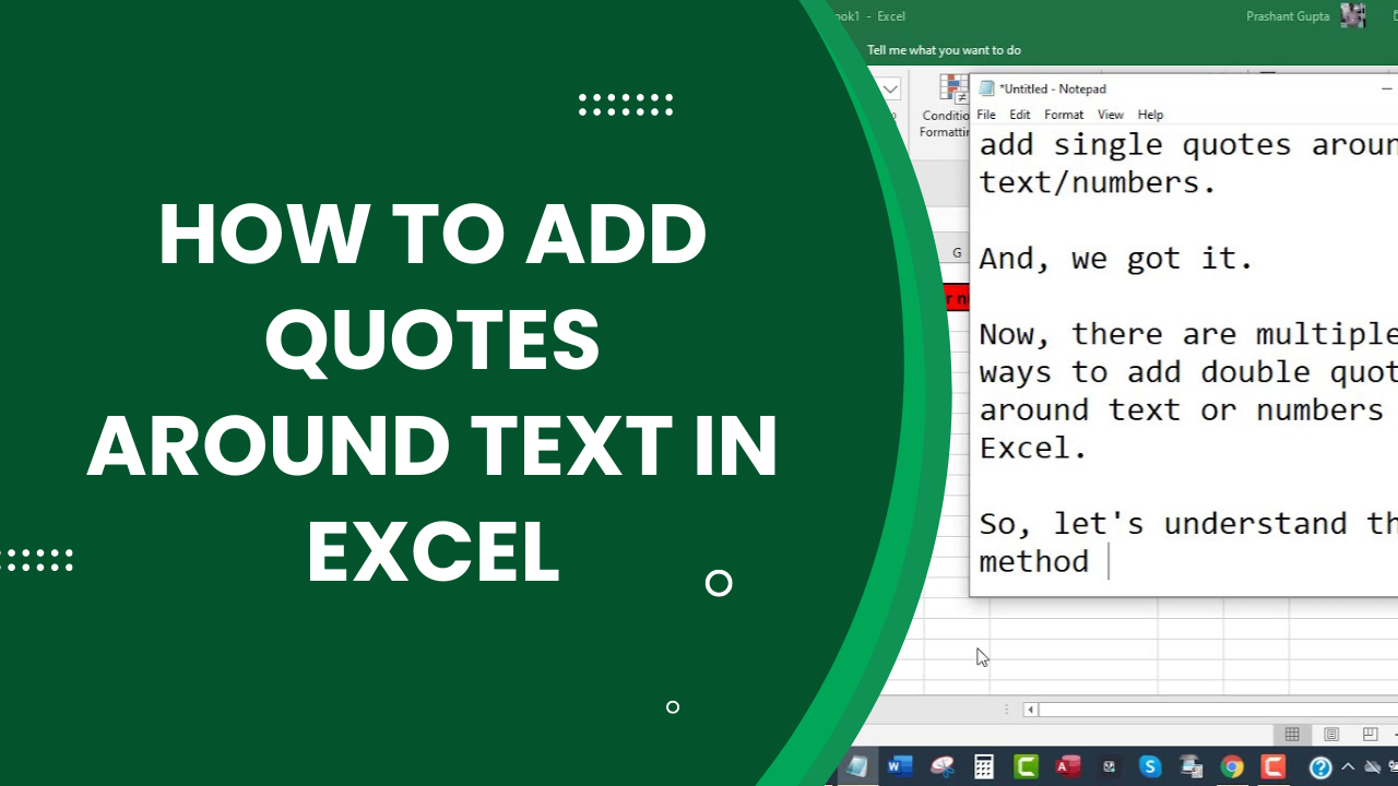 5 Simple Ways to Add Quotes in Excel Cells