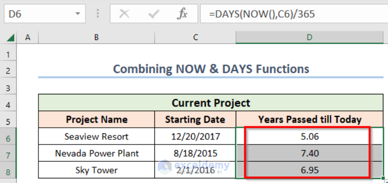 How To Calculate Years From Today In Excel 4 Easy Ways