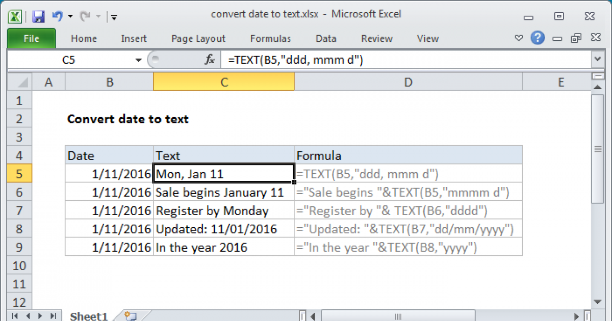 5 Ways to Convert Dates to Months in Excel