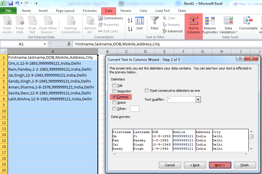 How To Convert Delimited File Into Excel File Delimited File Convert