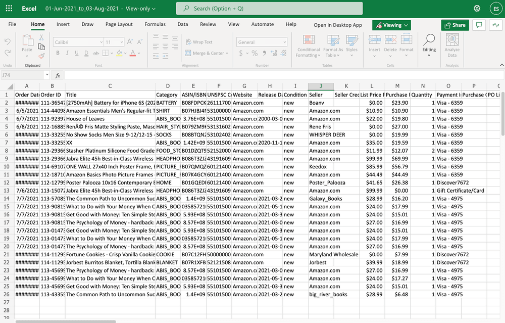 5 Ways to Export Your Amazon Orders to Excel