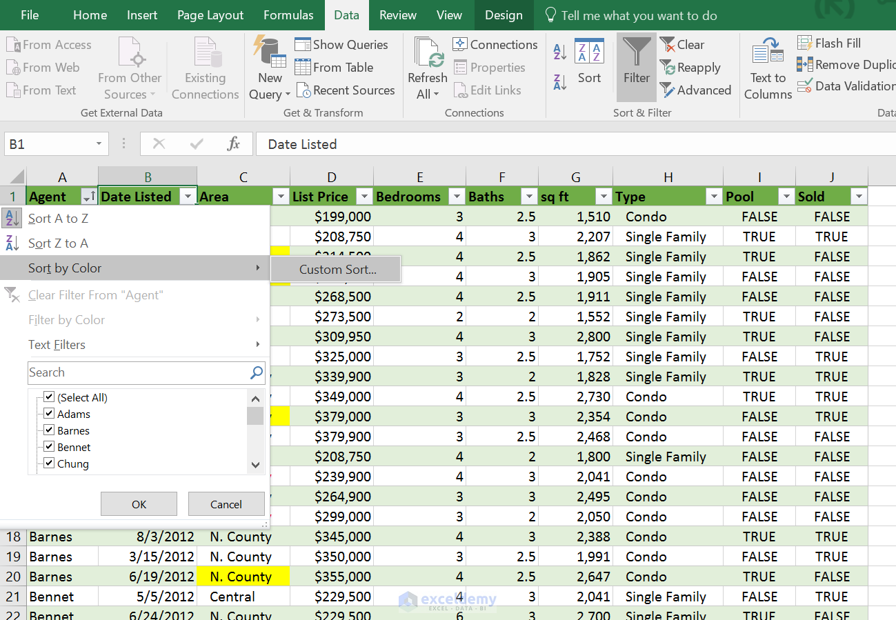 How To Filter And Sort Data In Microsoft Excel Tecadmin