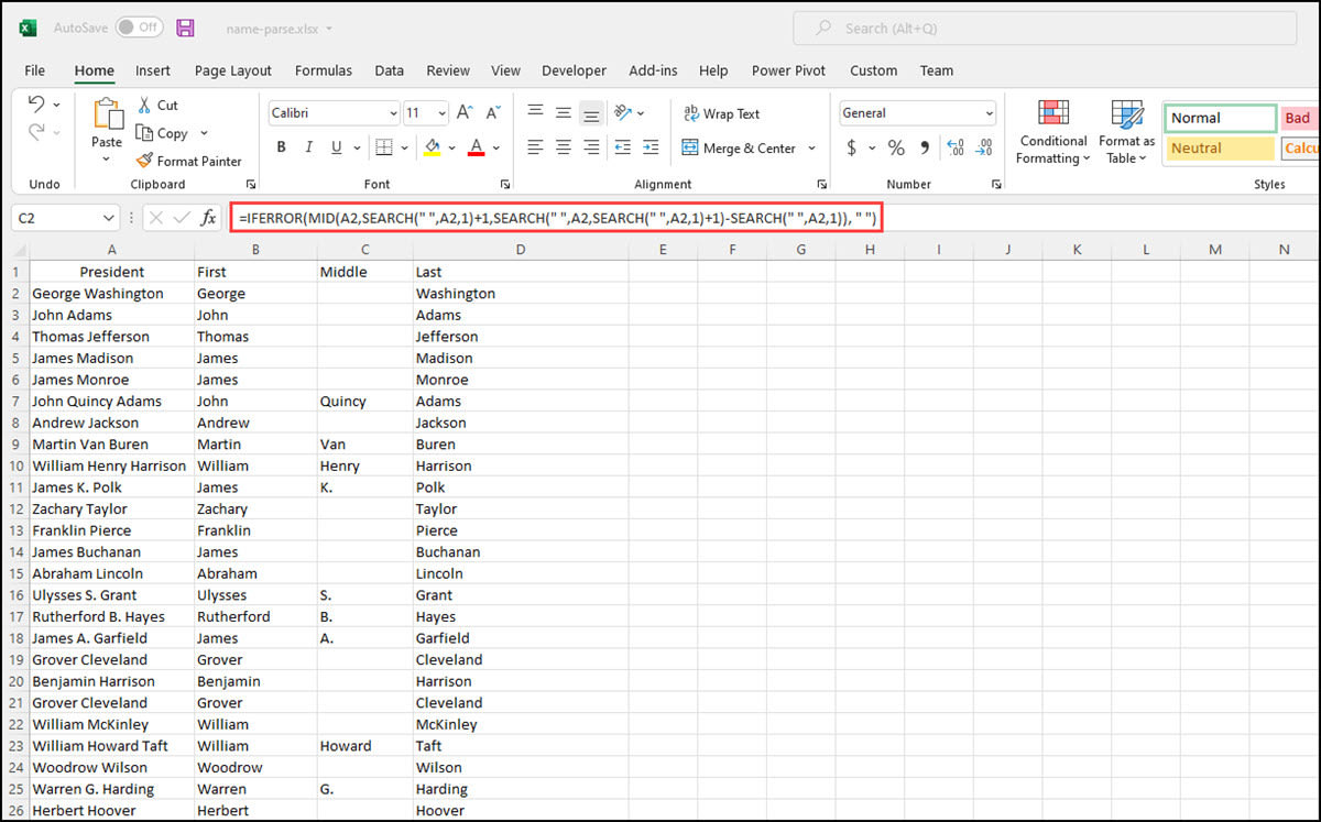 How To Separate Names In Excel For Cleaner Data Includes Practice File