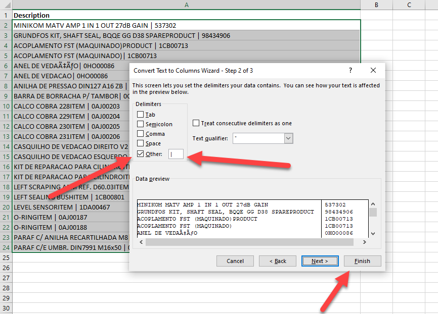 Using Multiple Characters As Delimiters In Excel Text To Column